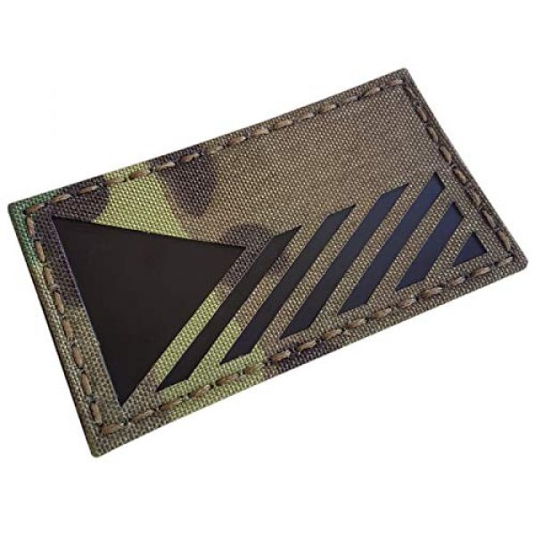 Tactical Freaky Airsoft Morale Patch 4 IR Multicam Czech Flag Cesk Czechia 2x3.5 IFF Infrared Tactical Morale Touch Fastener Patch