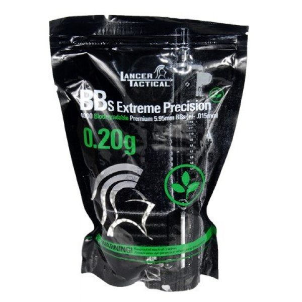 Lancer Tactical Airsoft BB 1 Lancer Tactical CA-104 0.2g Bio-Degradable Seamless BB's - 4000 Rds.