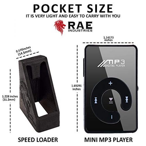 RAE Industries Airsoft Gun Magazine 2 RAEIND Magazine Speedloaders for Beretta Kimber EVO SP 9mm