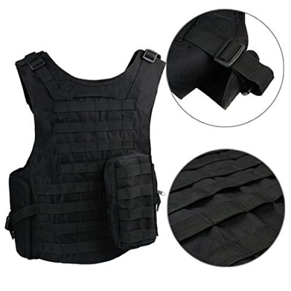 Andux Airsoft Tactical Vest 4 Andux Land Airsoft Assault Vest Paintball Combat Vest Tan Adult ZSBS-01