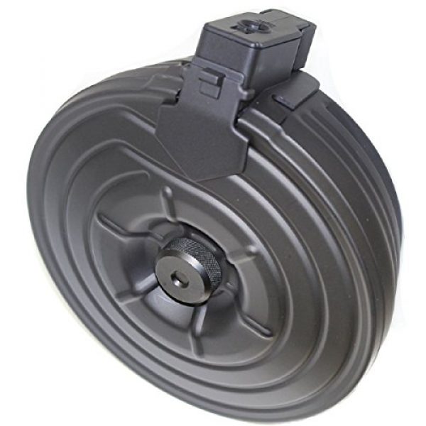 Airsoft Shopping Mall Airsoft Gun Magazine 1 Airsoft Shooting Gear CYMA 2500rd Sheet Steel Electric Drum Magazine for AK-Series AEG Black