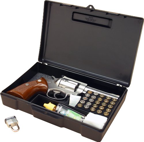 MTM Pistol Case 1 MTM 804-40 Pistol Handgun Long Term Storage Case 4" Revolver, Black