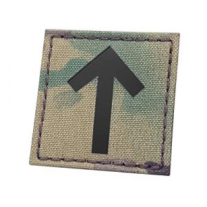 Tactical Freaky Airsoft Morale Patch 1 IR Multicam Tiwaz God Tyr Rune 2x2 Norse Viking Odin Heathen OCP Morale Touch Fastener Patch