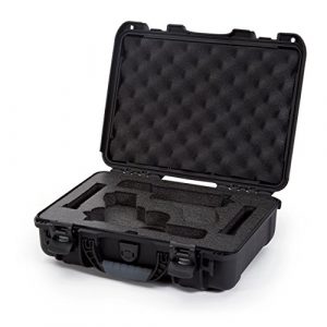 Nanuk Pistol Case 1 Nanuk 910 2UP Waterproof Hard Case w/Custom Foam Insert for Glock Pistols - Black
