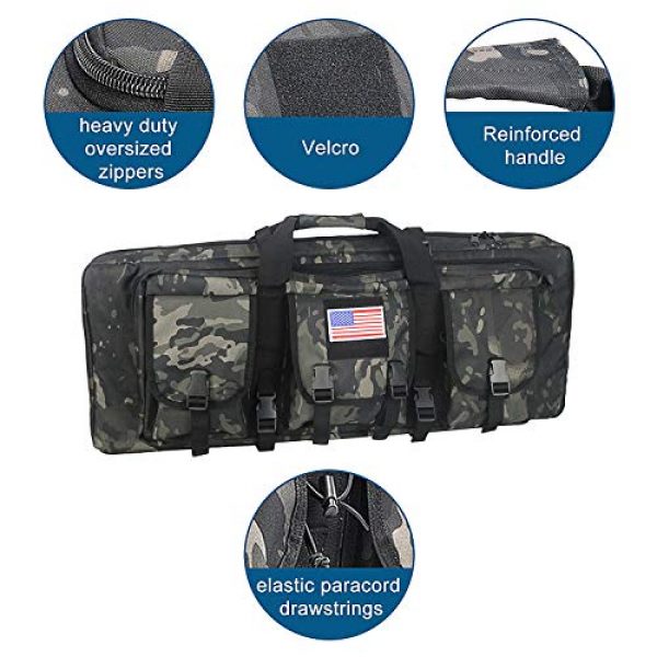 XWLSPORT Rifle Case 6 XWLSPORT Rifle Case Double Tactical Rifle Bag Gun Cases for Rifles