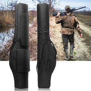 BGJ Rifle Case 1 48" Tactical Dual Rifle Bag Backpack Padded Gun Carry Storage Bag Military Airsoft Gun Case Pouch for Outdoor Hunting