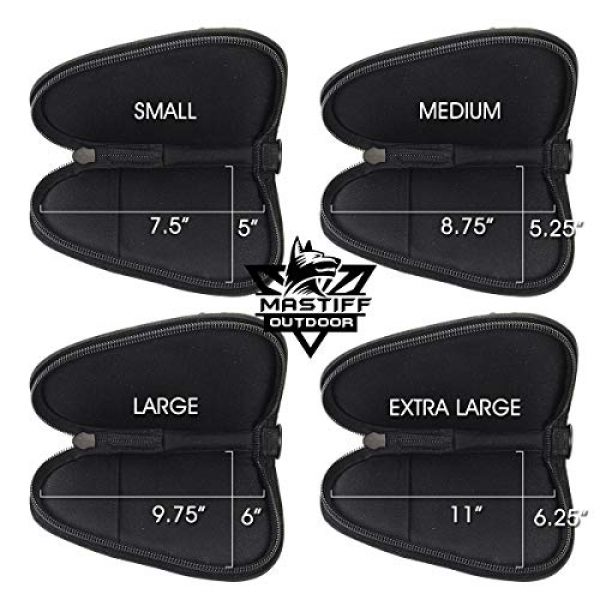 Mastiff Outdoor Pistol Case 2 Mastiff Outdoor Pistol Handgun Padded Case Hunting Shooting Range Sports Transport