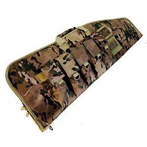 FieldTeq Rifle Case 1 FieldTeq Range Master Soft Sided Tactical Carbine Gun Case - Shoulder Strap Sling Performance Gear with Five Magazine Pouches for Hunting Shooting Range Sports Storage