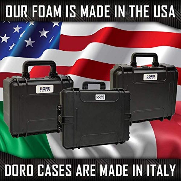 MY CASE BUILDER Pistol Case 6 2 Pistol Medium Duty Lightweight 2 Pistol Gun Sport Case - Double Handgun TSA Approved Storage - Doro Case with Military Grade Foam Insert