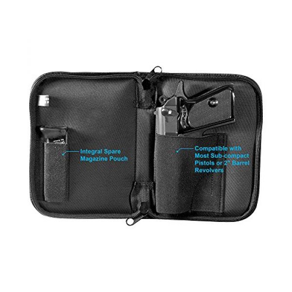 UTG Pistol Case 6 UTG Discreet Sub-compact Handgun Case for Pistol & Revolver