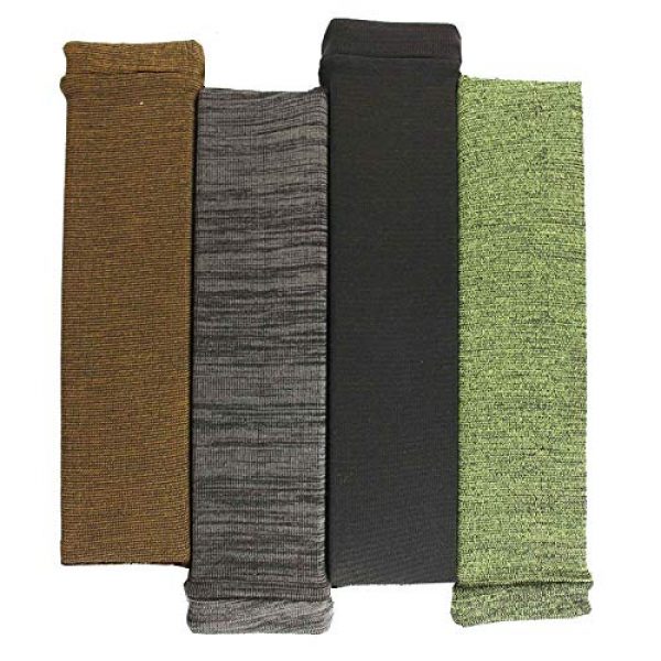 PXDREAM Pistol Case 4 PXDREAM Tactical Handgun Sleeve Pistol Gun Sock 15 Inch -Brown