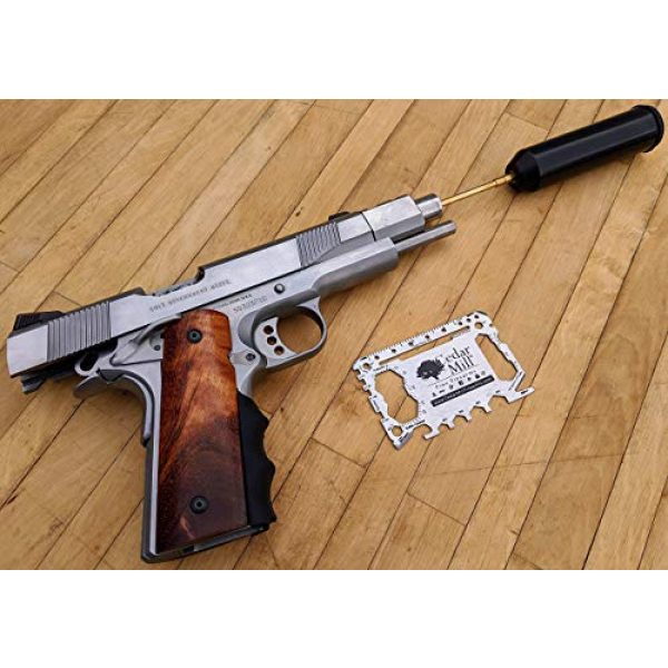 Cedar Mill Fine Firearms Pistol Case 6 Cedar Mill Fine Firearms -Worlds Smallest Micro Pistol Cleaning Kit for Handguns | Free Super-X Tool Bundle with Hard Gun Case Pistol Case (Desert TAN) |TSA Approved with Pick and Pluck Foam (2 items)