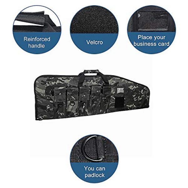 Warriors Product Rifle Case 4 Warriors Product 38 42 Inch Tactical Rifle Case Rifle Bag Long Single Gun Case,with Water Dust Resistant for Hunting Shooting Storage Transport