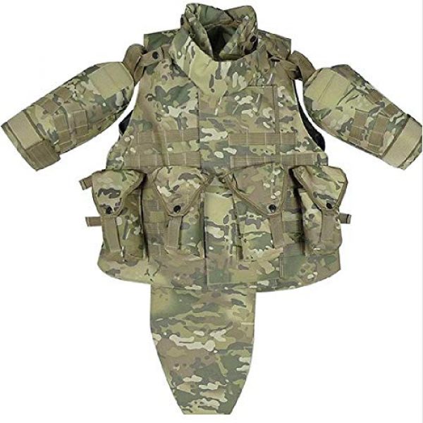 BGJ Airsoft Tactical Vest 3 Outdoors Tactical Paintball Airsoft Military OTV Body Armor Durable Carrier Combat Vest Men Soft Cushion Pads Full Adjustable Wa