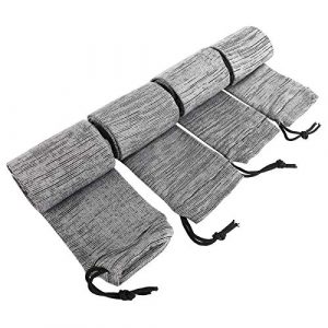 XMSound Rifle Case 1 XMSound Knit Gun Sock, Fits to 52", Anti-Rust, Silicone Treated, Drawstring Closure (4 Pack)