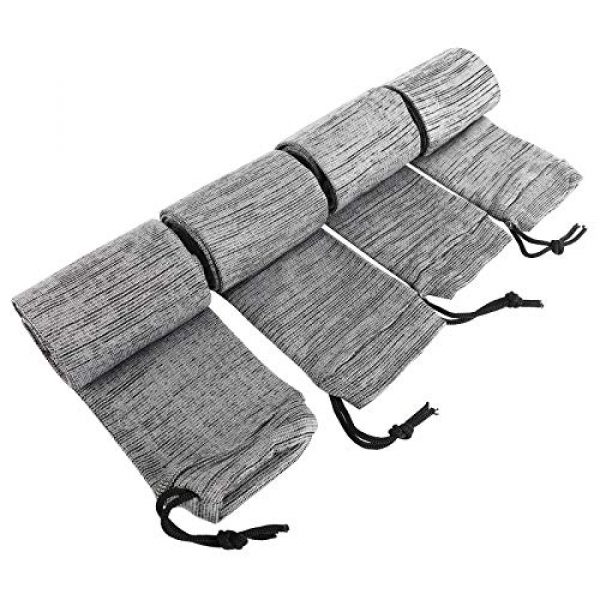 XMSound Rifle Case 1 XMSound Knit Gun Sock, Fits to 52", Anti-Rust, Silicone Treated, Drawstring Closure (4 Pack)