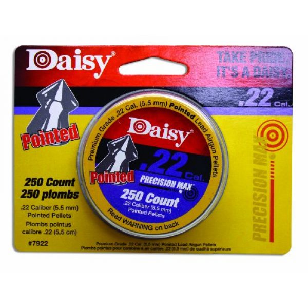 Daisy Air Gun Pellet 1 Daisy MFG 7922 Pointed Field Pellet, Multi.22 Caliber