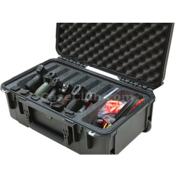 Case Club Pistol Case 3 Case Club Waterproof 6 Pistol Case with Accessory Pocket & Silica Gel