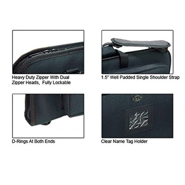 UTG Rifle Case 3 UTG Covert Homeland Security Gun Case with Adjustable Shoulder Strap and Logo