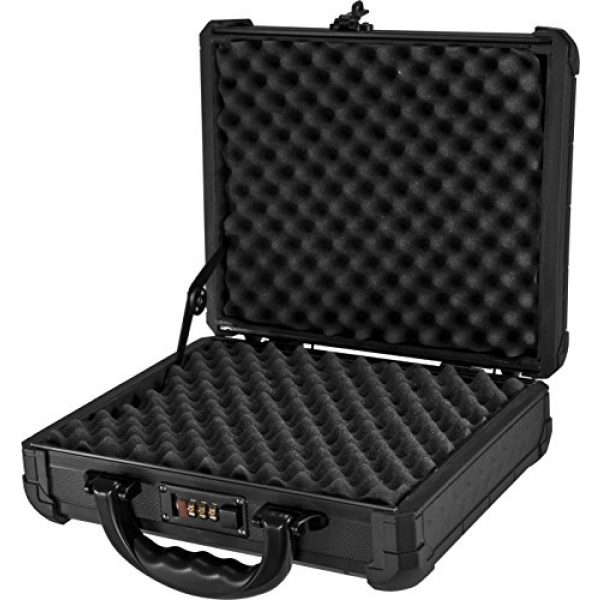 BARSKA Pistol Case 2 Loaded Gear AX-50 Hard Case, Medium, Black by BARSKA