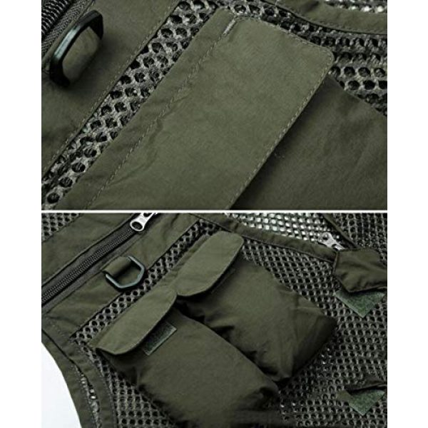 DAFREW Airsoft Tactical Vest 5 DAFREW Men's Vest Fashion Casual Vest Outdoor Photography Fishing Vest Quick Dry Vest (Color : Black, Size : M)