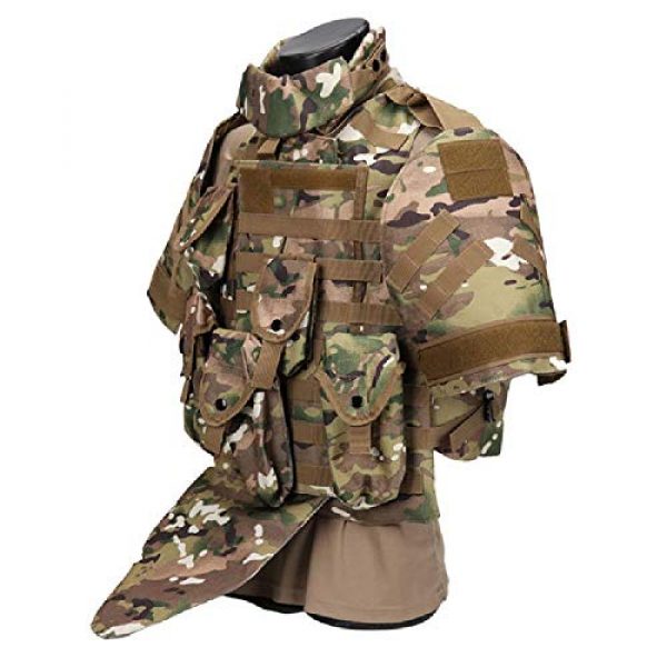 BGJ Airsoft Tactical Vest 2 Tactics Camouflage Vest Phantom Protective Modular Vest Body Armor Airsoft Wargame Hunting Outdoor Sports Activities