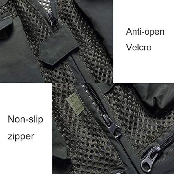 ZHYLOVE Airsoft Tactical Vest 5 ZHYLOVE Multifunction Mens Fishing Vest Jacket Mesh Vest Sleeveless Multi-Pocketed Thin Section Outdoor Breathable Hollow Out Thin for Camping Photography Fishing Hunting Waistcoat