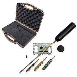 Cedar Mill Fine Firearms Pistol Case 1 Cedar Mill Fine Firearms -Worlds Smallest Micro Pistol Cleaning Kit for Handguns | Free Super-X Tool Bundle with Hard Gun Case Pistol Case (Desert TAN) |TSA Approved with Pick and Pluck Foam (2 items)