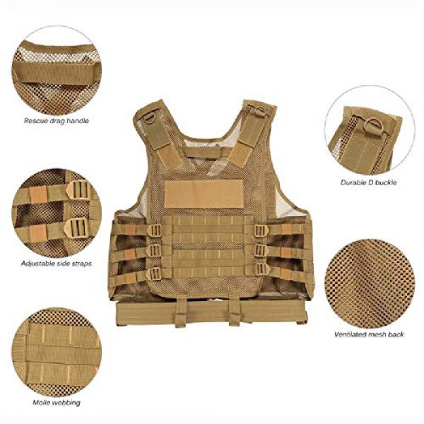 BGJ Airsoft Tactical Vest 6 BGJ Military Equipment Tactical Vest Police Training Combat Armor Gear Army Paintball Hunting Airsoft Vest Molle Protective Vests