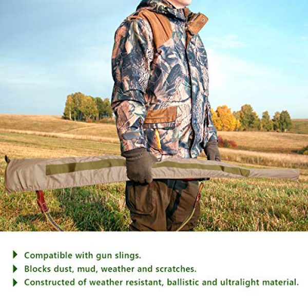 Coolrunner Rifle Case 5 Coolrunner Fast Case Gun Cover, Gun Covers for Rifles and Shotguns, Ultralight and Quick Access Design for Outdoor, Range, Shooting and Hunting, Packable Sleeve Guns 40"-55" in Length