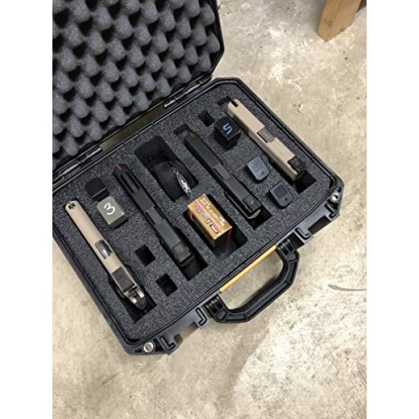 GUNFORMZ Pistol Case 2 GUNFORMZ Custom Gun Case Insert for a Pelican Vault 300 -Case NOT Included