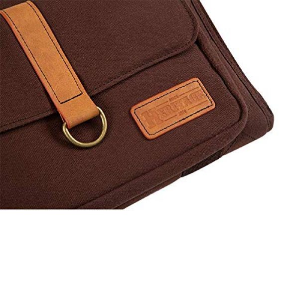 Allen Company Pistol Case 5 Allen Company Muddy Creek Heritage Oversized Double Handgun Attache, Rifle and Shotgun Gun Case, Universal, 48 and 52 inches, Lockable, Quilted Cotton Canvas with Leather Trim, Made in The USA, Brown