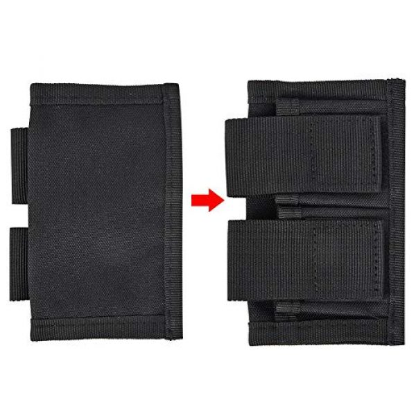 Alomejor Tactical Pouch 2 Alomejor Bullet Bag Magazine Pouch for Shotguns Nylon High Speed Shotshell Carrier Holder for Outdoor Hunting Training