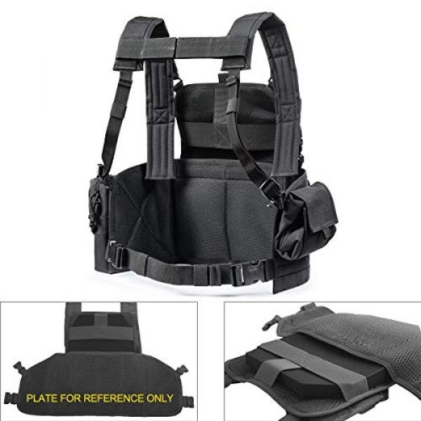 GXYWAN Airsoft Tactical Vest 5 GXYWAN Tactical CS Field Vest Paintball Training Air Gun Super Light Breathable Combat Adjustable Vest