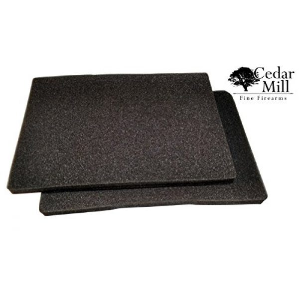 Cedar Mill Fine Firearms Pistol Case 4 Replacement Pick & Pluck Foam Insert Closed Cell Cubed Blocks High-Density Thick Padding Sheet for Pistol Rifle Handgun Airsoft Shotgun AR15 Accessories Storage Box Hard Gun Case