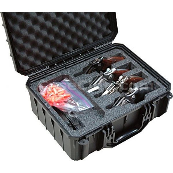 Case Club Pistol Case 1 Case Club 4 Revolver Waterproof Cases with Silica Gel to Help Prevent Gun Rust
