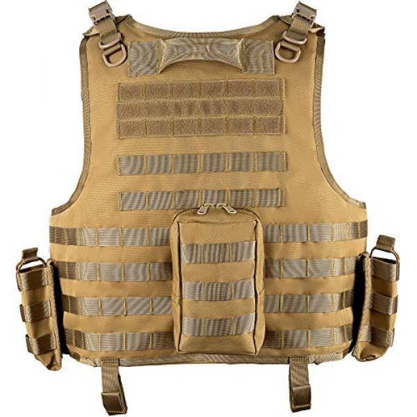 MGFLASHFORCE Airsoft Tactical Vest 2 MGFLASHFORCE Tactical Airsoft Vest Adjustable Modular Paintball Vest
