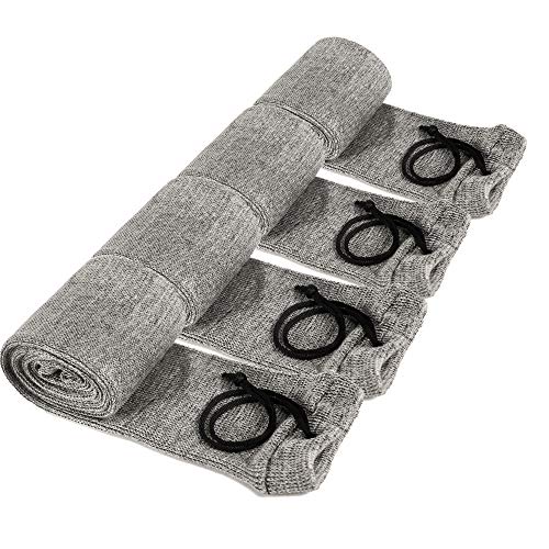 GMW Rifle Case 1 GMW Knit Gun Sock, Fits Rifles/Shotguns up to 52", Anti-Rust, Silicone Treated, Drawstring Closure (4 Pack)