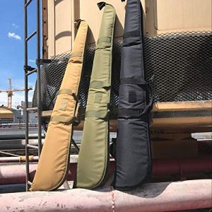 FacaiFacai Rifle Case 1 Scoped Rifle Case with Pocket All Weather Tactical Gun Case