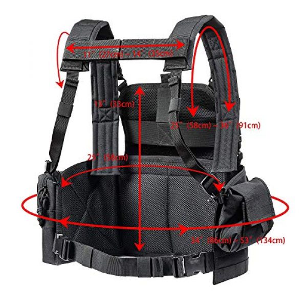GXYWAN Airsoft Tactical Vest 7 GXYWAN Tactical CS Field Vest Paintball Training Air Gun Super Light Breathable Combat Adjustable Vest