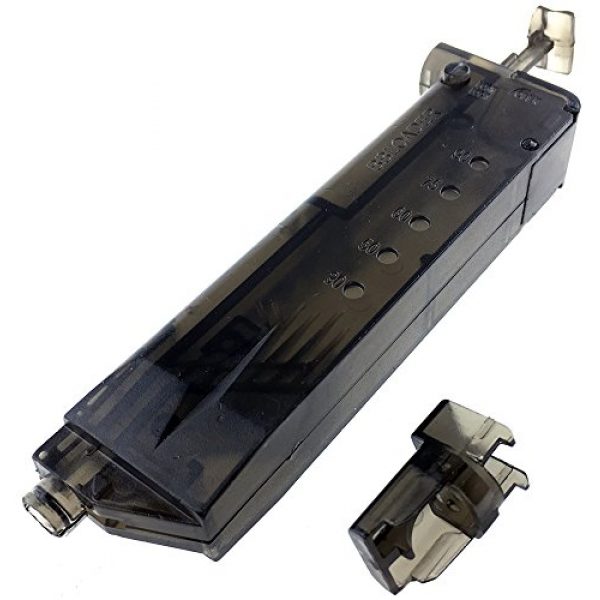 SportPro Airsoft Gun Magazine 1 SportPro 100 Round BB Speedloader Magazine Loader for AEG GBB Airsoft - Transparent