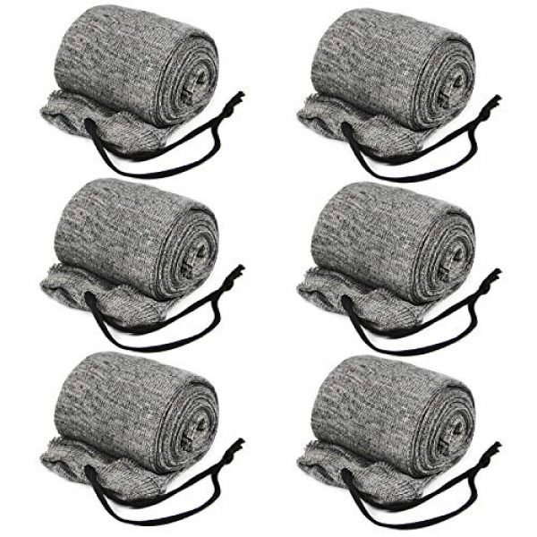 GUGULUZA Rifle Case 1 GUGULUZA Tactical Rifle Shotgun Sock 6 Pack Silicone-Treated Gun Socks