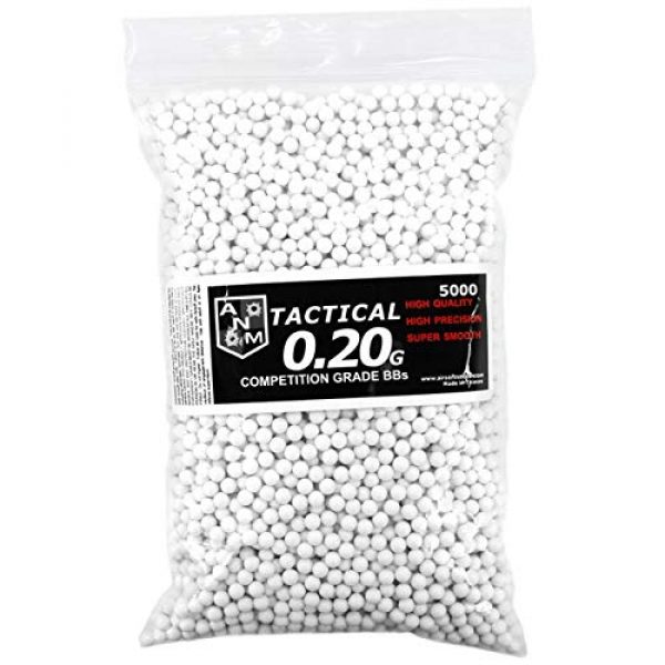 Soft Air Airsoft BB 1 Soft Air ANM Competition Grade .20g 6mm Airsoft Gun BBS 5000rd Bag