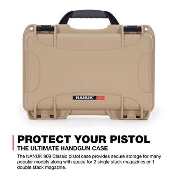 Nanuk Pistol Case 2 Nanuk Waterproof Hard Case for Revolvers with Custom 3UP Foam Insert