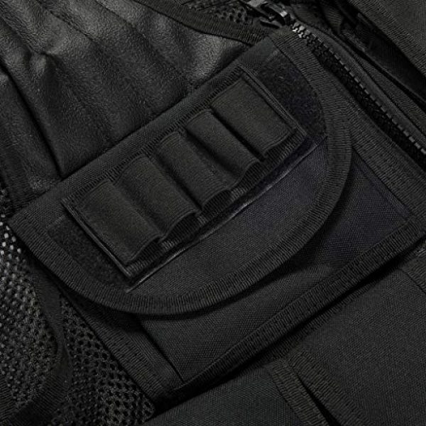 Jipemtra Airsoft Tactical Vest 6 Jipemtra Tactical MOLLE Airsoft Vest Adjustable Paintball Combat Training Vest Detachable for Hunting Mountaineering Outdoors (Black)