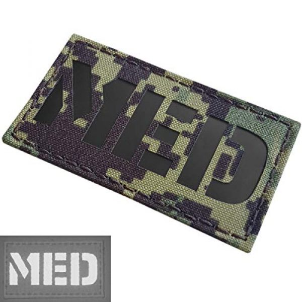 Tactical Freaky Airsoft Morale Patch 2 IR AOR2 MED Medical EMS 2x3.5 NWU Type III IFAK Tactical Morale Hook-and-Loop Patch
