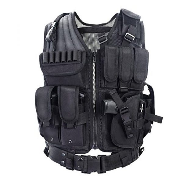 TongBF Airsoft Tactical Vest 1 TongBF Tactical Outdoor Military CS Field Vest Ultra-Light Breathable Combat Training Adjustable Vest