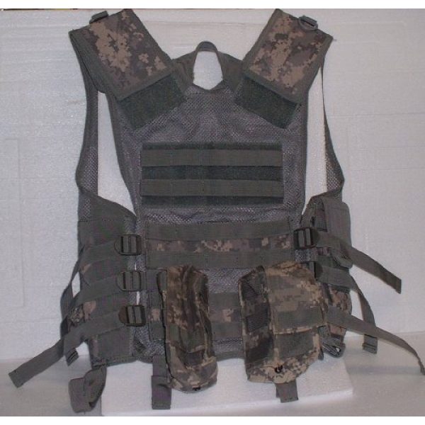 USA Military Surplus Airsoft Tactical Vest 3 Molle Chest Rig Platform Carrier Digital ACU Camo Tactical Load Carrier