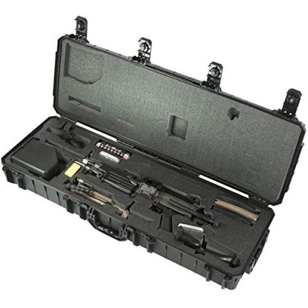 Case Club Rifle Case 6 Case Club Pre-Cut FN M249S Waterproof Rifle Case with Accessory Box & Silica Gels to Help Prevent Gun Rust