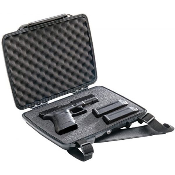 Pelican Pistol Case 2 Pistol Case | Pelican P1075 Slim Profile Pistol Case (Black)